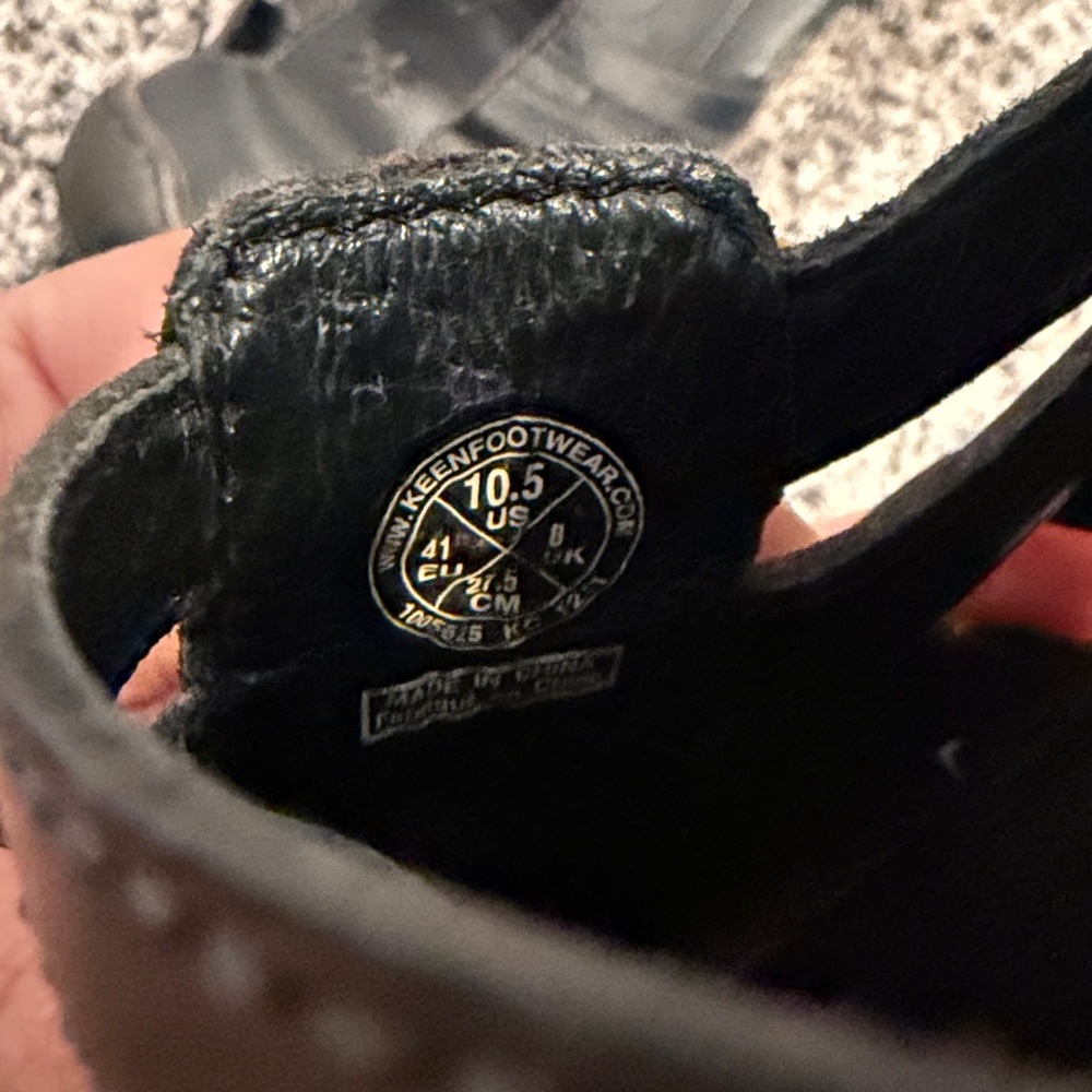 Keen Sandals Black Karlie Strappy Leather Women’s Size 10.5 - Picture 4 of 8